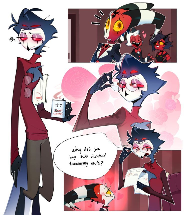 AndieMicah22186's tweet photo. Blitzo, stop asking questions you aren't ready to answer 🦉🤫

#Stolas #Blitzø #Itsnotmyart #OC #HelluvaBossFanart #DigitalArt #Hellaverse #ArtistOnTwitter https://t.co/HWh4qvNOms