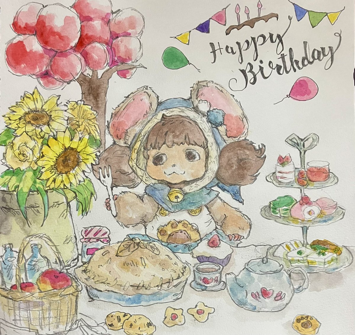 nyakofy_nyakofy's tweet photo. #キャラスト
 #マルマ
マルマちゃん お誕生日おめでとう🎈⸒⸒

キャラバンで 幸せな時間過ごせますように💞 https://t.co/Y40rLXZHPb