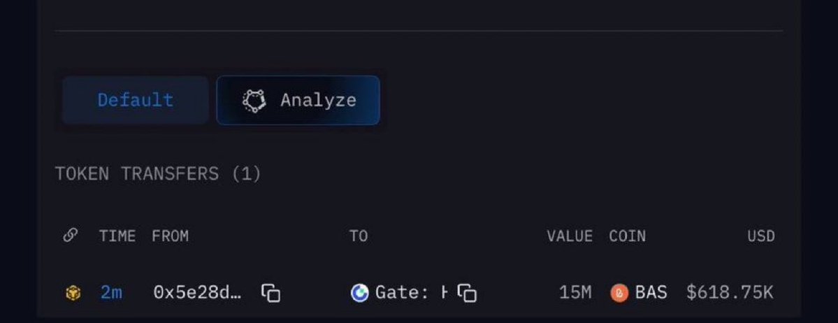 RANDYKELV's tweet photo. 🚨 JUST IN: Massive $BAS Attestation Transfers Flow Into Gate

Multiple wallets have transferred large amounts of $BNB Attestation tokens to Gate Hot Wallet (0x0D0) on the #BNB   Chain within minutes.

Notable transfers include: https://t.co/344HMTaJ21