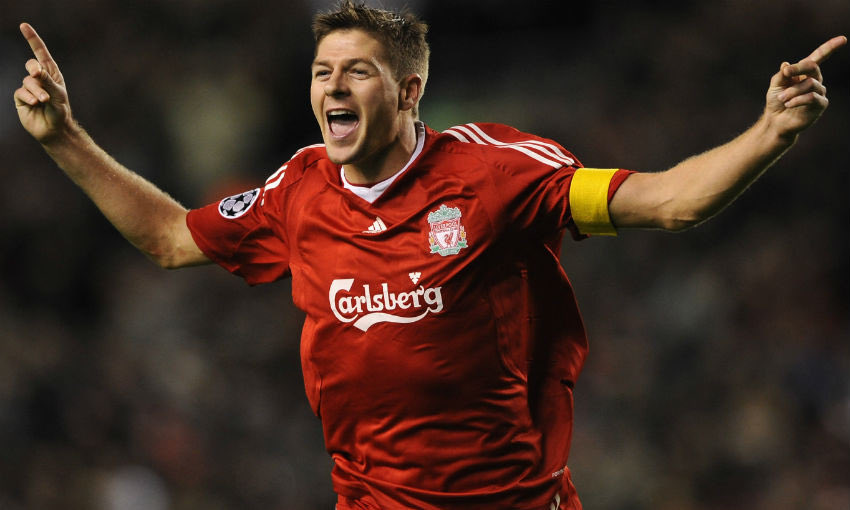 AnfieldEdition's tweet photo. Steven Gerrard on being named No. 1: “I feel very flattered and honoured. I think people have maybe recency bias, is it called, where I've played in the recent generations, if you like. 

“But there've been some incredible players before me and after me, so [I'm] extremely flattered and humble. Thank you."