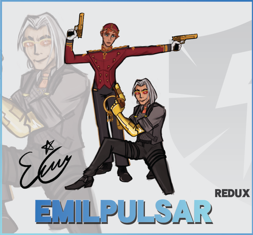 EmilPulsar's tweet photo. Im so fkn happy to be a part of this and to see everyone work in real time was awesome !! PROUD OF YALL plus i got to draw my fav boys together !!!!!

#FortniteArt https://t.co/jZB7uJugYz
