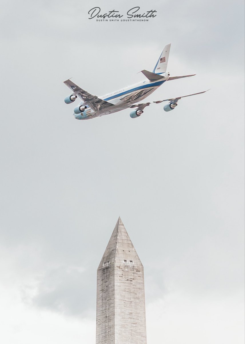 dustinthenow's tweet photo. American Air-force Elite. The 4th of July flyovers were incredible. Air Force One over the Washington Monument. A B-2 cutting through the clouds. Then the moment that stopped everyone: the B-2, B-1, and B-52, our three legendary bombers, flying together. 🇺🇸✈️ #america https://t.co/w9GrliS8EN