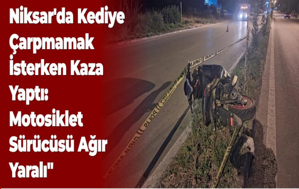 YAARYURTSAL7's tweet photo. Niksar'da Kediye Çarpmamak İsterken Kaza Yaptı: Motosiklet Sürücüsü Ağır Yaralı"
https://t.co/b79OMwVxZY https://t.co/LGXdrHlAZh