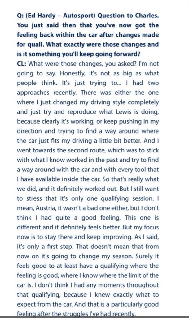 Rosso_Corsa16's tweet photo. @fiagirly Leclerc didn’t use Hamiltons set up or go in his direction. Please get the correct information https://t.co/Gk05b1dXGa