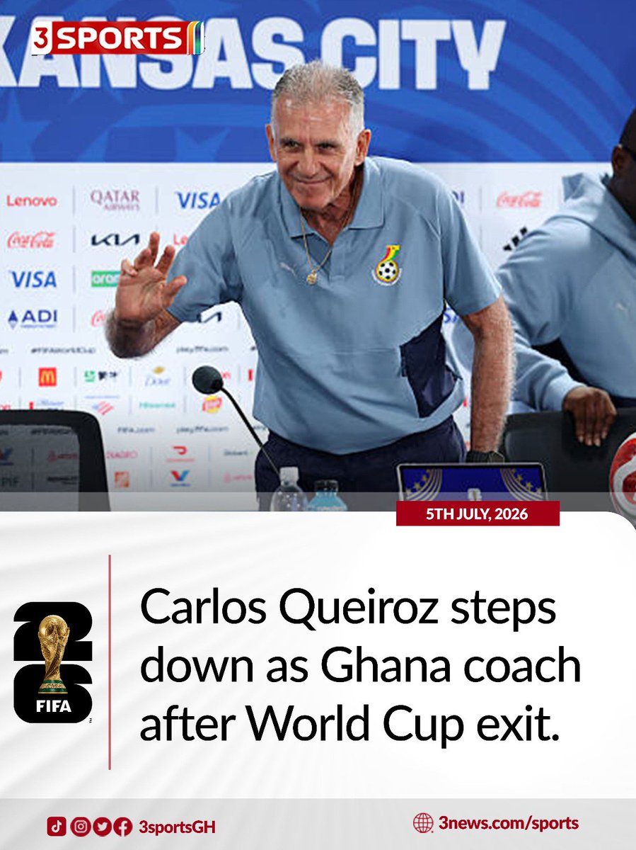 OtiAdjei's tweet photo. Goodbye from Carlos Queiroz.

What would you remember him for? https://t.co/CNQR0GdVII