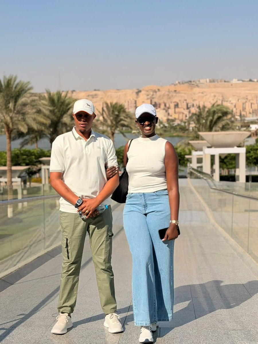 mulindwa_ryan27's tweet photo. From "I do" to Giza sunsets — what a way to start forever. May your honeymoon be as timeless as the pyramids, Mr &amp; Mrs Frank Mwesigye @MwesigyeFranks mukomewo nabalongo 😆 😂 ✨ #Egypt #Honeymoon https://t.co/JSbw4QpezW