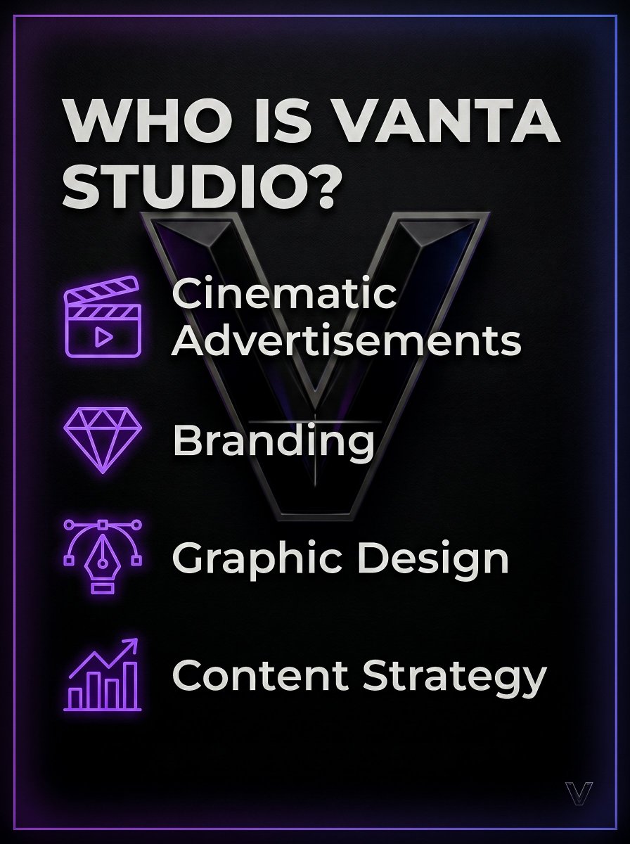 TheVantaStudio's tweet photo. At Vanta Studio, we create branding and cinematic content designed to capture attention, build trust, and help businesses grow.
Ready to stand out?
📩 Send us a message. https://t.co/xrphe1U8F5