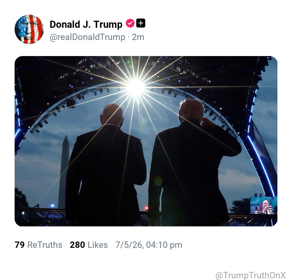 TrumpTruthOnX's tweet photo. New media post from Donald J. Trump

( TS: Jul 5 2026, 4:10 PM ET )​​​‍​​‌‍​​‌‍​​​​​​​‌‍​​​​​​​​​‌‍​​​​​​​‌‍​​​​​​​​​​‌‍​​‌‍​​​​​​​​​‌‍​​​​​​‌‍​​​​​‌‍​​​​​​​​​​‌‍​​​​​​​​​‌‍​​​​‌‍​‌‍​​​​​​‌‍​​​​​​​​​​‌‍​​​​​​​​​​‌‍ https://t.co/FE5Ma0KkXZ