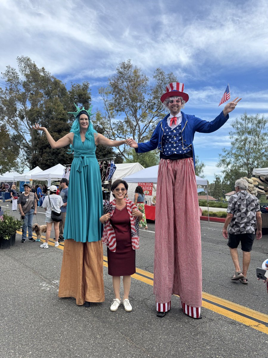 RepYoungKim's tweet photo. Great joining the Mission Viejo 4th of July Street Fair yesterday! Events like these remind me of the dream that brought my family here decades ago from South Korea.🇺🇸 
 
America's promise is real, &amp; it's worth celebrating every single day. https://t.co/958xdLEJYd