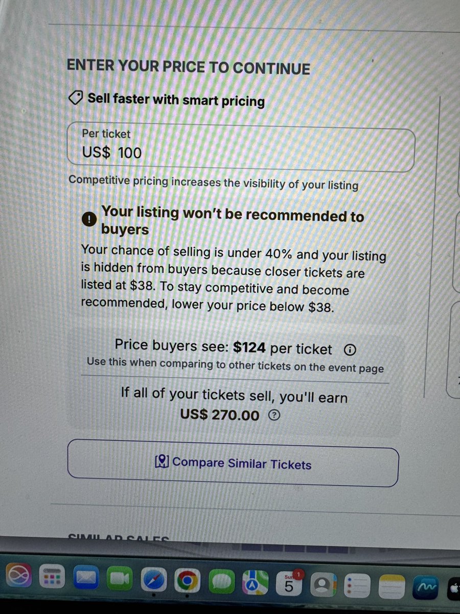 HBSwoope's tweet photo. @StubHub Not only are there no closer tickets listed for $38, there are no closer tickets listed.  Why? Because mine are in the 2nd row.  Tickets in 7th row are listed for $97 and $162 though.  Recommended tickets feature is garbage. https://t.co/upWCYIAB9F