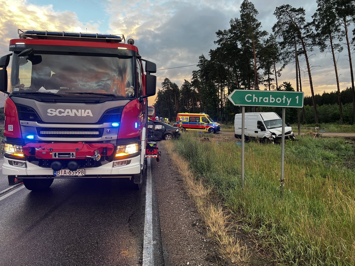 StrazPogo's tweet photo. #mz, #kolizja, #JRG, #ksrg, #OSP, #policja, #ZRM
📆 05.07.2026
⏰ 20:21
📌 DK 65 na wysokości miejscowości Chraboły
Wyjazd zastępu do zderzenia dwóch samochodów.
Jedna osoba uskarżająca się na ból w klatce piersiowej po przebadaniu przez ZRM pozostała na miejscu. https://t.co/mx5rTG5Mp9