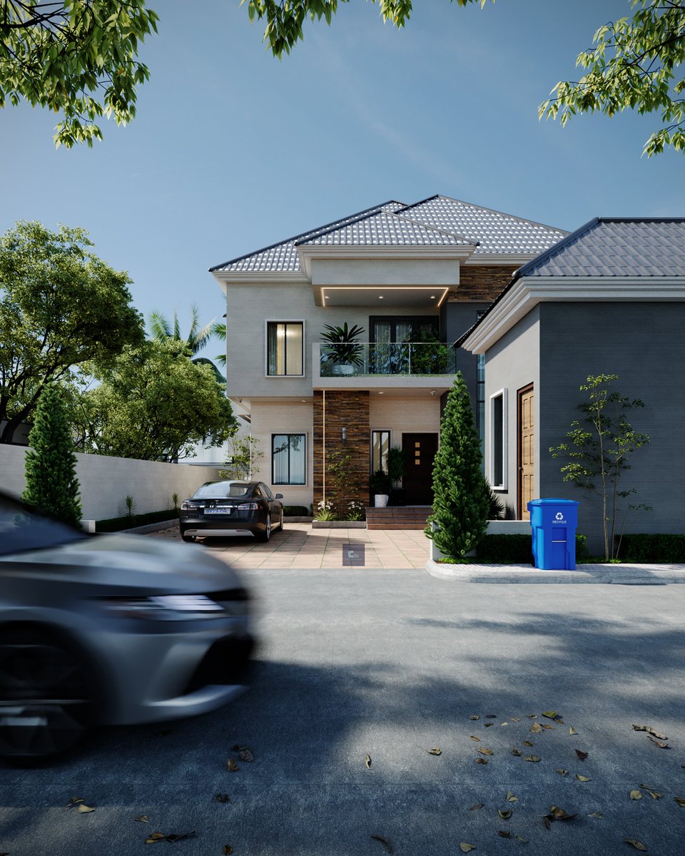 Profcornel's tweet photo. PROJECT MEKS 

Project Meks:  Thrilled to unveil this bespoke four-bedroom residential development, a project meticulously tailored to meet our client’s precise functional and aesthetic specifications. Every material was carefully curated to ensure a seamless integration with the surrounding natural environment, successfully fostering a warm, inviting, and harmonious atmosphere that feels like a true sanctuary.

Designed and visualized entirely in-house, this project reflects our commitment to high-performance design and attention to detail. 

Workflow: Autodesk Revit | 3dsmax | Chaos Corona | Photoshop

#design #architecture #sustainability #developer #explore #allofrenders #chaosgroup #revit #3dsmax #naijaarchitects