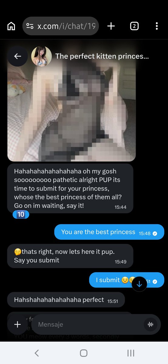 Ruby_Wank's tweet photo. I went to meow... @Best_Princcess 's at @caged_ytboi 's request to meow.. humiliate her and meow.. make her my meow.. kitten, but I was in for a big meow.. surprise when she turned meow.. the battle on me meow.. and subdued me like a pathetic meow... little kitten. https://t.co/AQEpQOKXPs
