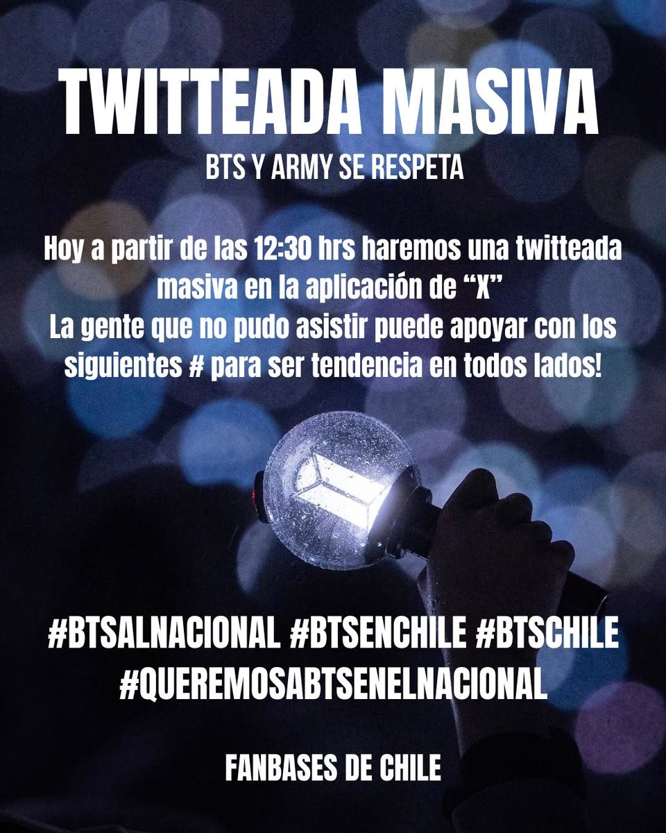 Purple_larmy's tweet photo. #BTSALNACIONAL
#BTSENCHILE
#BTSCHILE
#QUEREMOSABTSENELNACIONA https://t.co/sRsbzUgKXy