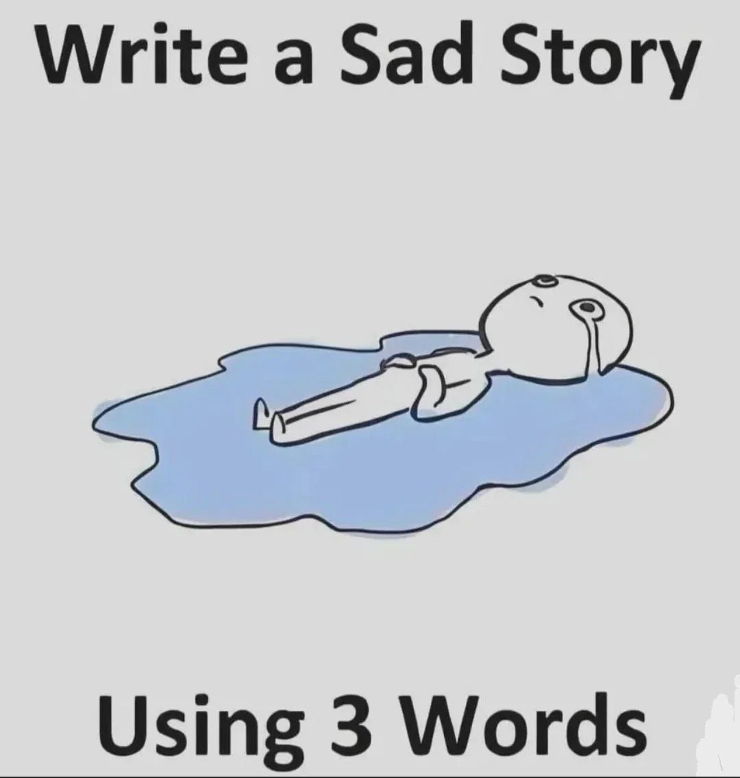 Saumya___18's tweet photo. Write a Sad Story Using 3 Words. https://t.co/cFu54DDE0a