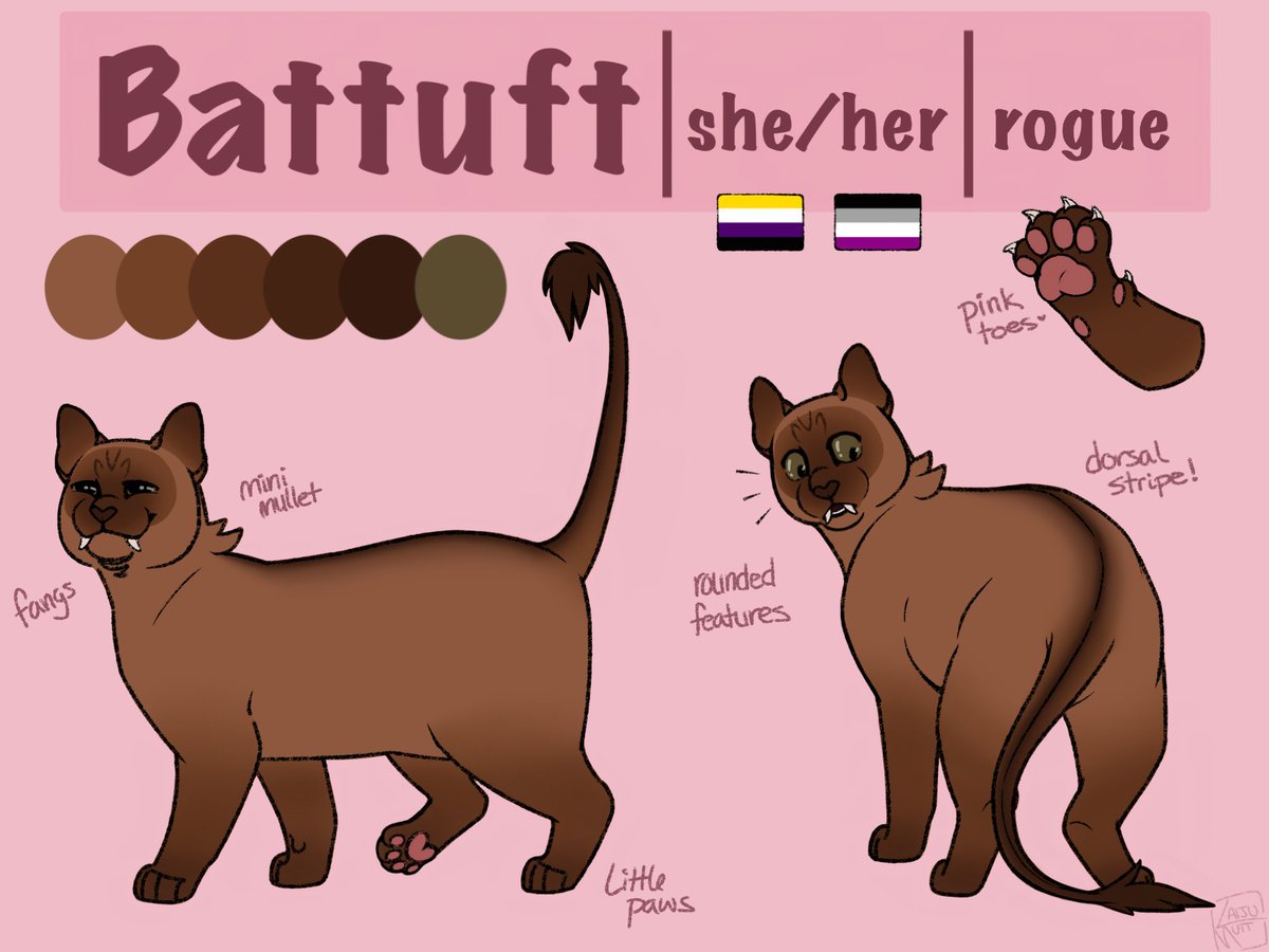 KaijuMutt's tweet photo. 💕✨NEW and IMPROVED Battuft Ref✨💕
My baby was overdue for an updated ref sheet + design! Her first one is 3 years old
🩷🩷🩷🩷🩷
#art #oc #sona #refsheet #warriorsona #warriorcats #wc #warriorcatsoc #referencesheet #characterdesign #originalcharacter
#burmese #colorpoint https://t.co/5mma5TezT5
