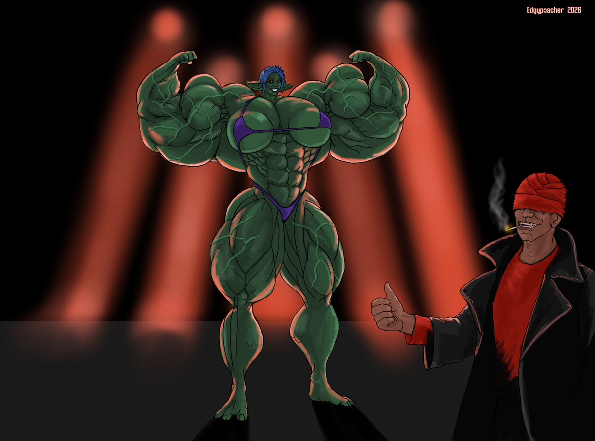 EdgyPoacher's tweet photo. Might be too late for the contest, but i'd like to thank Ritualist for amazing art he's done over the years, and also for this contest to wake me from my slumber.

Here's my entry for Ritualists 20 years contest:
Des on stage. https://t.co/xXsGG2kExB