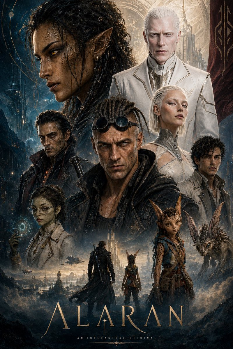 INTERASTRAE's tweet photo. Welcome to the ALARAN universe.

A new cinematic sci-fi series from INTERASTRAE.

New episodes, visuals, music, and story updates will be released here and on our YouTube channel.

This is only the beginning. Check CHAPTER II  link in bio 🤘❤️

#ALARAN #INTERASTRAE #SciFi #AIFilm https://t.co/APV0YB5K4N