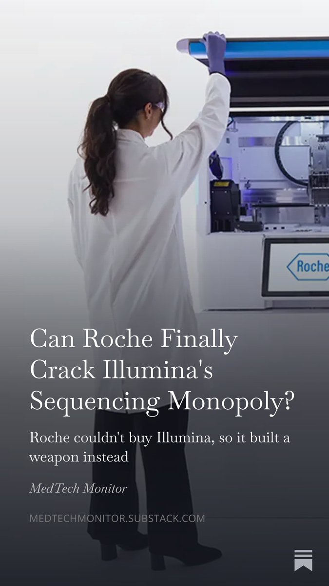 burnett_ned's tweet photo. Can Roche Finally Crack Illumina's Sequencing Monopoly? https://t.co/ekIywNXmPV https://t.co/pqAqSHArX0