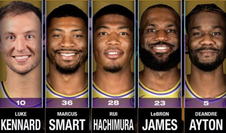 BronMuse's tweet photo. This lineup really won a playoff series.

And now they're all gone 💔 https://t.co/IjdjJ3ZhjS