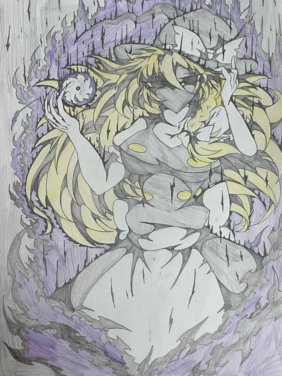 tuoko__99's tweet photo. 東方異形郷

#東方異形郷 
#東方Project 
#アナログイラスト https://t.co/9K8hUPAOve