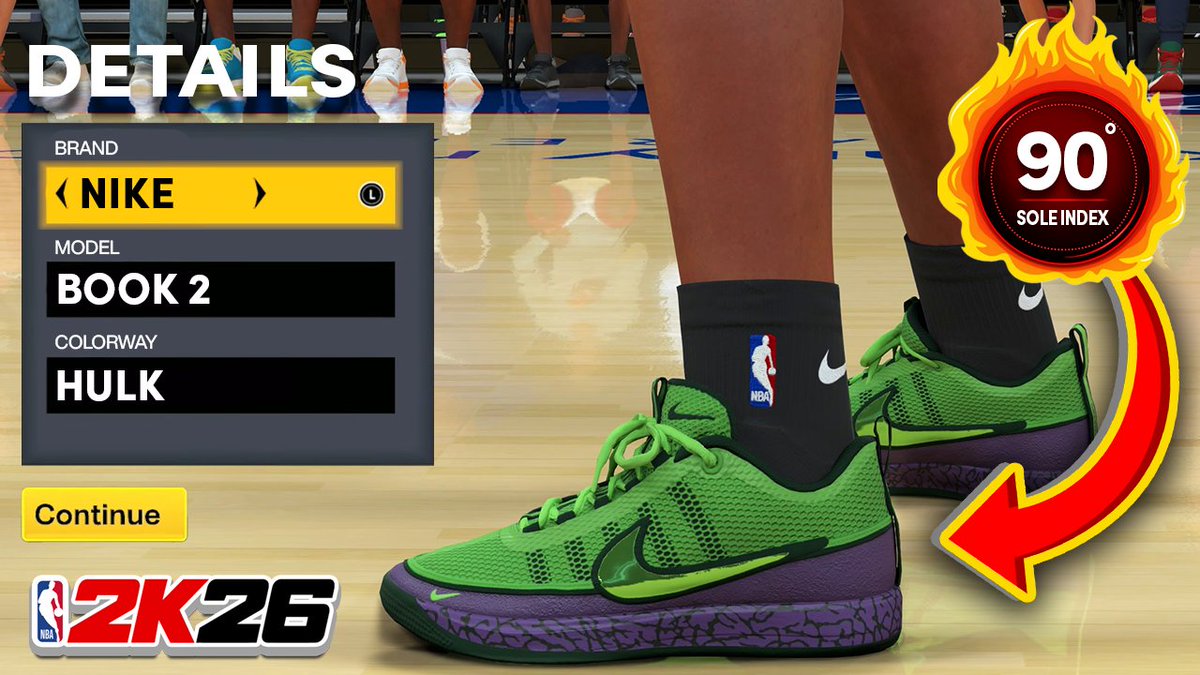 TheSoleLab_2k's tweet photo. 🧪 New Shoe Drop 🧪
Nike Book 2 "Hulk"
https://t.co/kQubJHoezy
#thesolelab #solenation #nba2k26 #nba2k #nike
#book2 #devinbooker #incrediblehulk https://t.co/uOuI7LnDMp