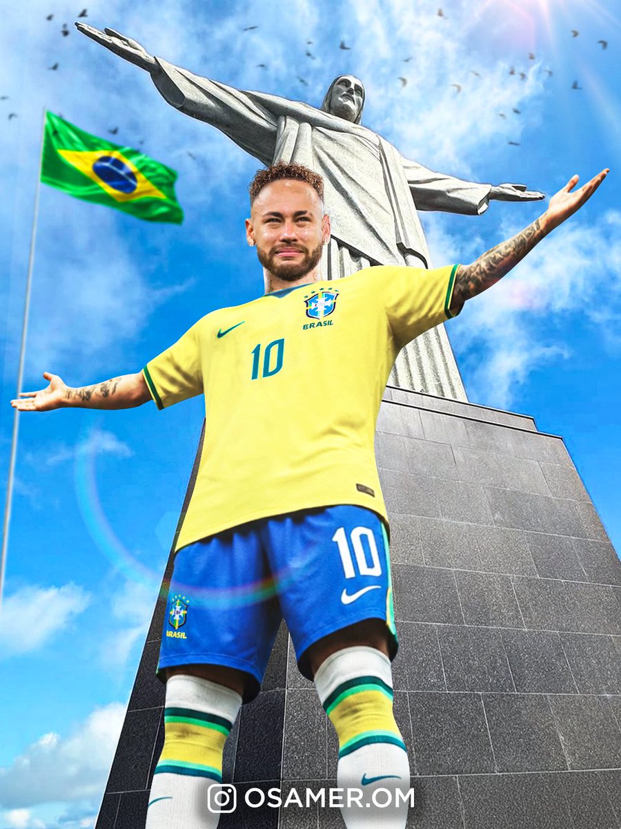 osama_mrb's tweet photo. Even Christ couldn’t save Neymar this time! 💔🇧🇷 Brazil’s World Cup is over. https://t.co/KWaXw2rcsX