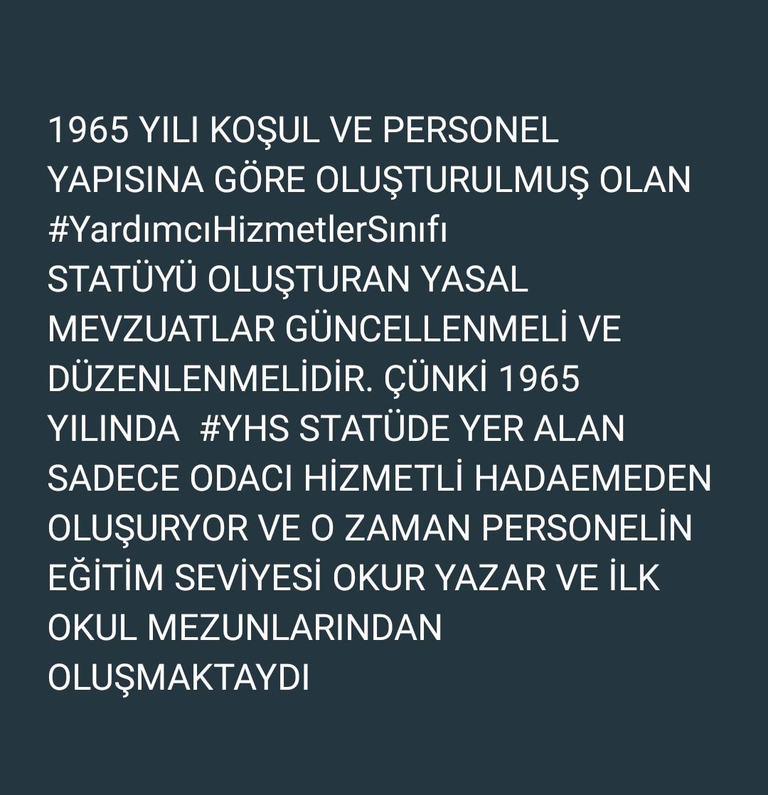 Fetaysabanc2's tweet photo. DEĞERLİ İKTİDAR MENSUBU VEKİLLERİM  @Akparti @MhpTbmmGrubu
BAKANLARIM KAMUDA 200 BİN MEMUR 1965 YILI KOŞULLARI VE PERSONELİN EĞİTİM DURUMUNA GÖRE OLUŞTURULMUŞ OLAN #YardımcıHizmetlerSınıfı STATÜ YÜZÜNDEN #MaliVeÖzlükHakKayıpları YAŞAMAKTADIR LÜTFEN ARTIK ÇÖZÜM GETİRİLSİN🤌🙏😢👇 https://t.co/kzoLCReCE0