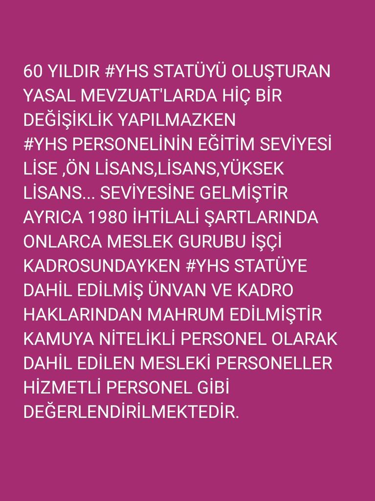 Fetaysabanc2's tweet photo. DEĞERLİ İKTİDAR MENSUBU VEKİLLERİM  @Akparti @MhpTbmmGrubu
BAKANLARIM KAMUDA 200 BİN MEMUR 1965 YILI KOŞULLARI VE PERSONELİN EĞİTİM DURUMUNA GÖRE OLUŞTURULMUŞ OLAN #YardımcıHizmetlerSınıfı STATÜ YÜZÜNDEN #MaliVeÖzlükHakKayıpları YAŞAMAKTADIR LÜTFEN ARTIK ÇÖZÜM GETİRİLSİN🤌🙏😢👇 https://t.co/kzoLCReCE0