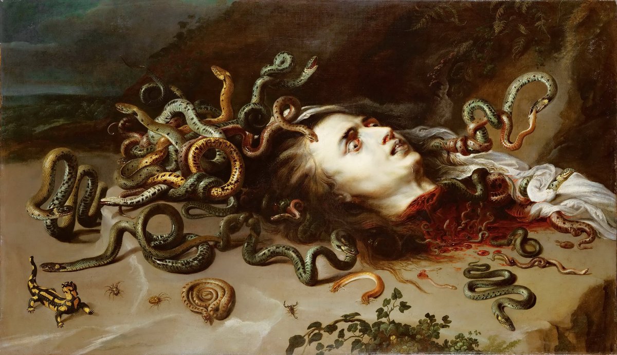 MasterpiecesArc's tweet photo. Peter Paul Rubens
The Head of Medusa (c.1618) https://t.co/k5EaPRzeBK