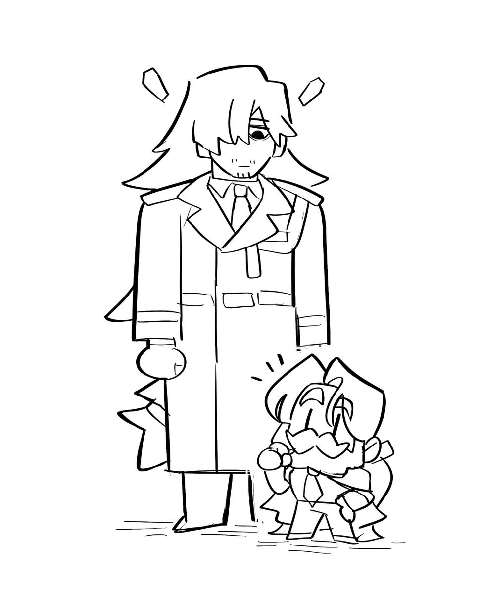 tsingeli_art's tweet photo. @atuhina393 Their size difference is so cute 🥹💕 https://t.co/FUWha1lGdM