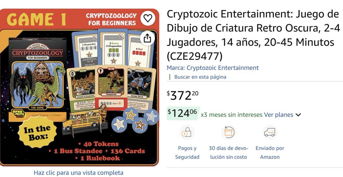 Amazon: Cryptozoic Entertainment: Juego de Dibujo de Criatura