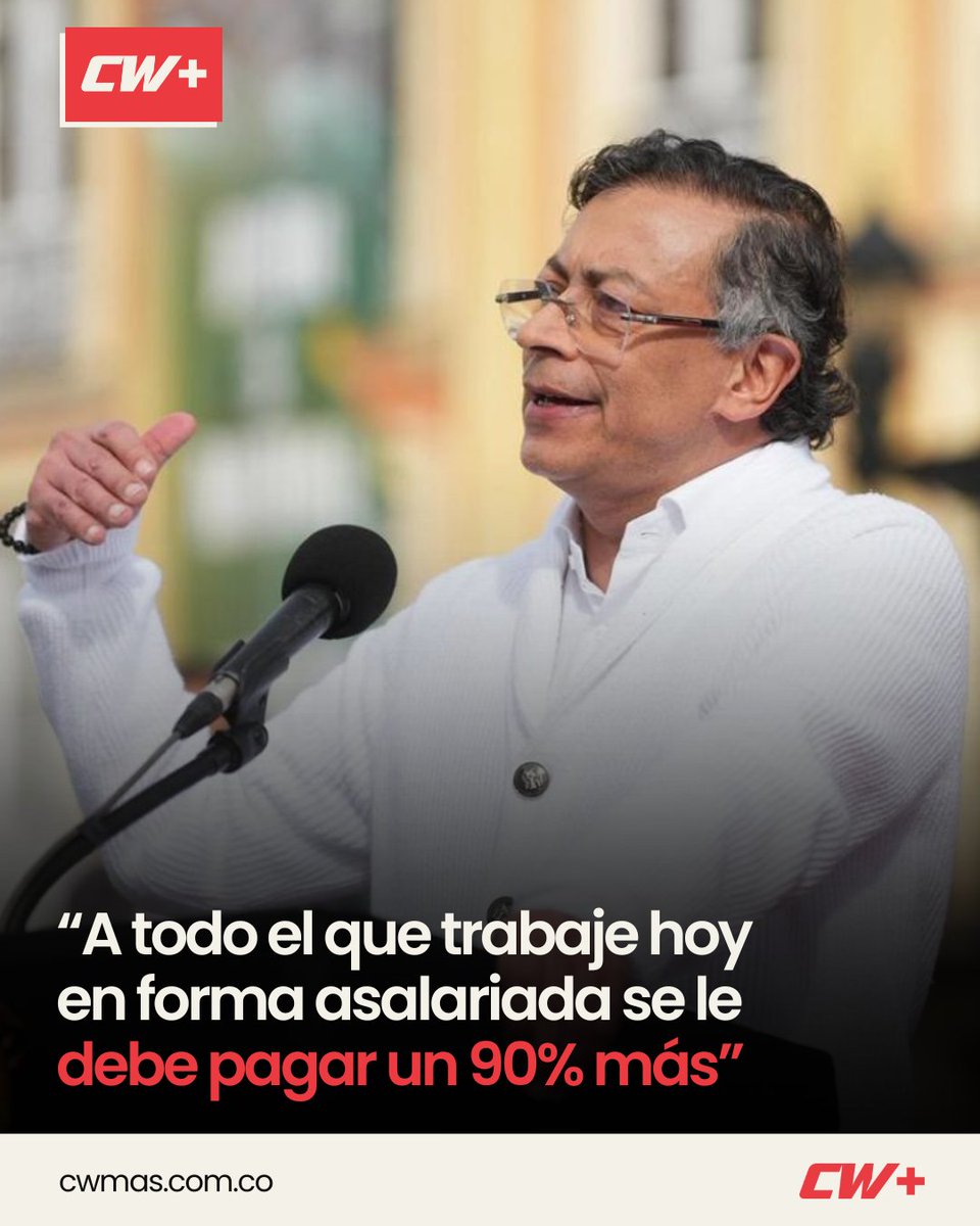 CWMasNoticias's tweet photo. COLOMBIA | El presidente Gustavo Petro (@petrogustavo) recordó que este domingo 5 de julio es el primero en el que aplica el recargo del 90 % para quienes trabajen en domingo o día festivo, conforme a la reforma laboral vigente. Además, reiteró que la jornada laboral semanal no debe superar las 42 horas.

A través de su cuenta en X, el mandatario señaló que la medida busca fortalecer la justicia laboral y promover un mayor equilibrio entre el trabajo, el tiempo libre y la vida familiar. También invitó a los trabajadores a informarse sobre la aplicación de este beneficio.

¿Qué opinas?

⬇️⬇️⬇️
Amplía la información en 👉🏻 https://t.co/BzQDxTwk0T

#Colombia #GustavoPetro #ReformaLaboral #CWMásNoticias