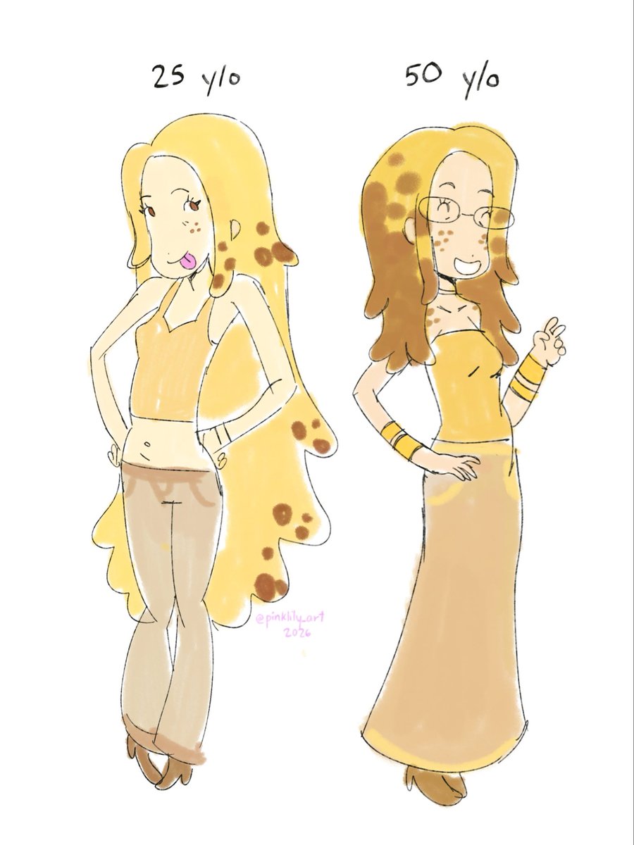 pinklily_art's tweet photo. banana girl aged up! 🍌✨ #ocart https://t.co/RJBlY97B0T