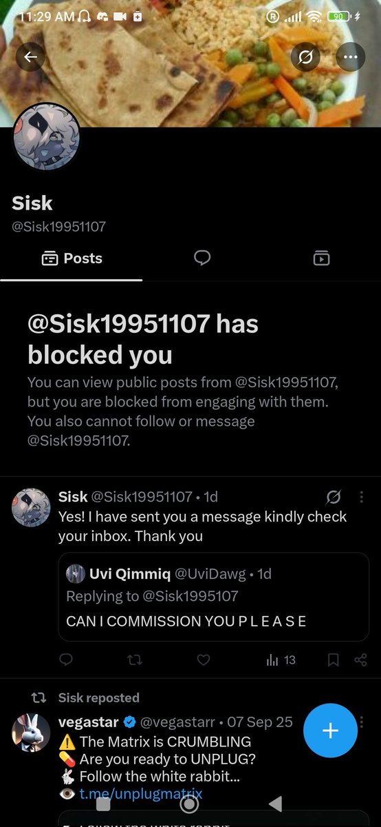 siskos_0's tweet photo. ⚠️ Warning: The account @Sisk19951107 is NOT me. They are impersonating me and contacting people while pretending to be me. Please do not send them money or commission them. My only official account is @Sisk1995107. Please report the impersonator. Thank you. https://t.co/EnxVVbAImJ