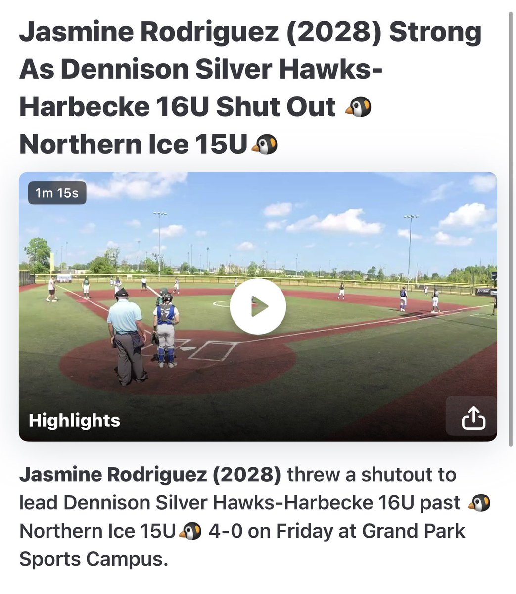 JasmineRod56009's tweet photo. My team had a phenomenal outing this weekend, I couldn’t be more proud of us even though we fell short in the semis. I had an amazing outing myself and am very happy with how I performed. Thank you Great Lakes Firecrackers! @CoachHarbecke87 @Coach_McNulty @SilverHawkSball https://t.co/RkoBZ4j2Le