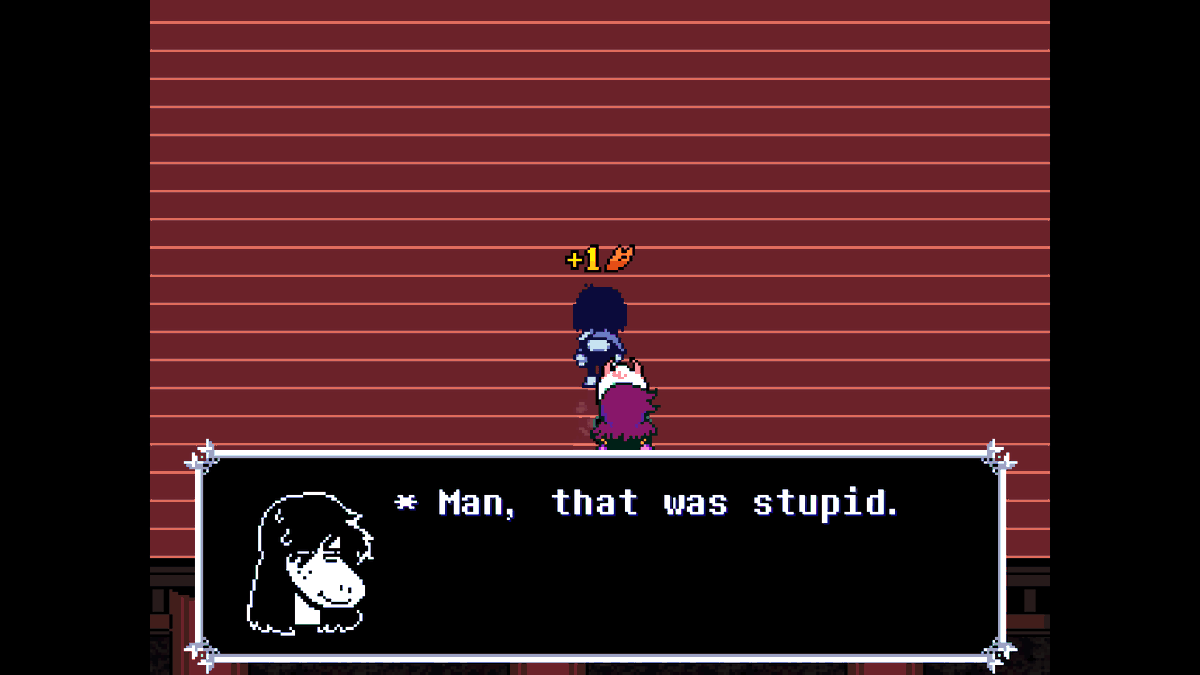 OstaxTheFrog's tweet photo. If you push fake statue last in that one room, you get this dialog
#deltarune #deltarunechapterfive https://t.co/g39XSh01UW