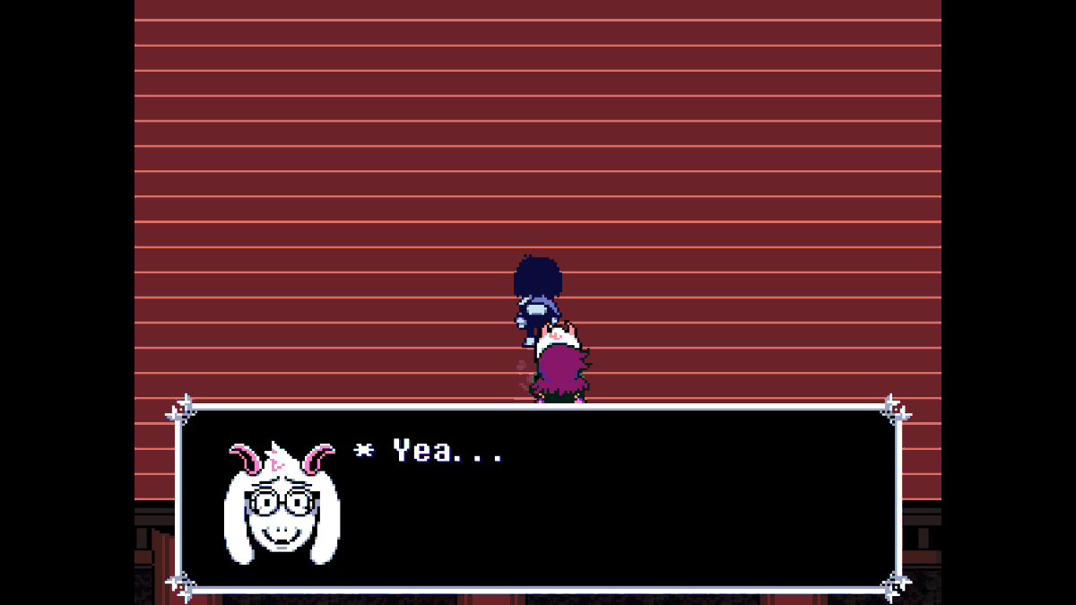 OstaxTheFrog's tweet photo. If you push fake statue last in that one room, you get this dialog
#deltarune #deltarunechapterfive https://t.co/g39XSh01UW