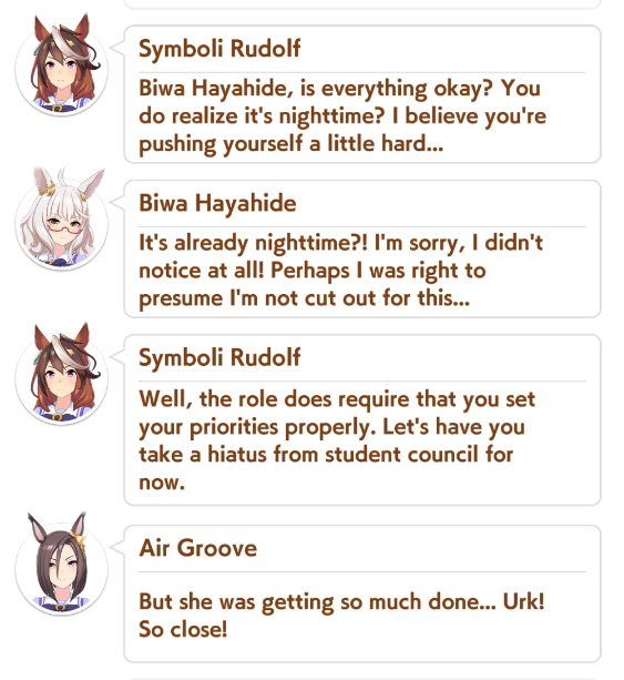 Knew_nothing_'s tweet photo. Air Groove really REALLY wanted Hayahide to be part of the Student Council lmao https://t.co/ot7StgJ9qw