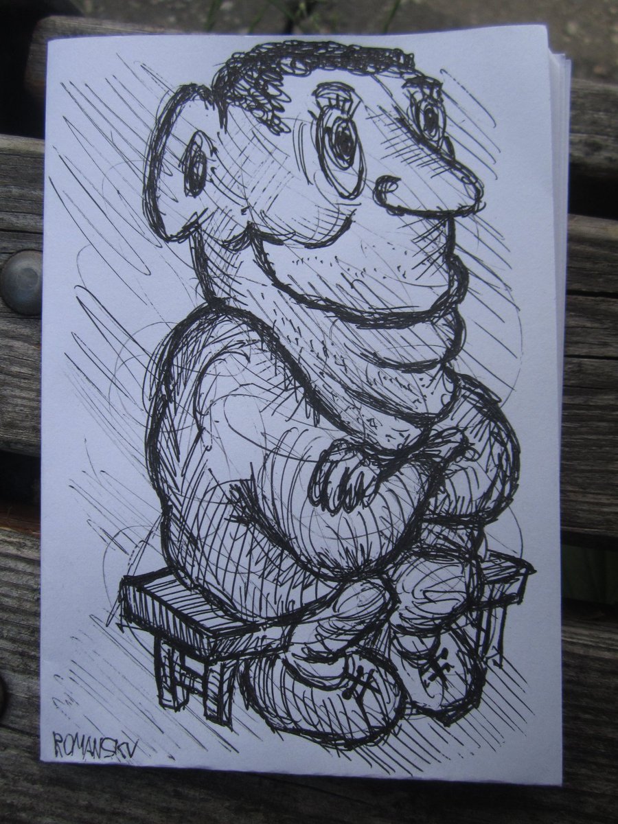 RomanSkvRybisk's tweet photo. Ждунец. \ My sketch.
Когда главная сила это уметь сидеть ровно.
Рисунок обрисован из случайных каракулей.
#art #creativity #ru #drawing #sketch #cartoon  #humor #illustration #арт #рисунок #рисование  #набросок #скетч #искусство #художество #творчество
https://t.co/EdlNs8F2A3 https://t.co/pPthvpxeBt