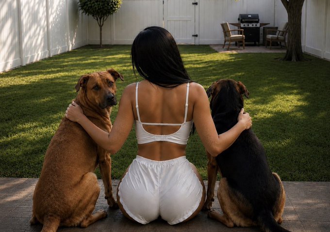 Sabrinaknot's tweet photo. That unbreakable bond with my pup hits different every single day 🐕❤️ Morning cuddles that melt my heart, evening adventures full of zoomies and joy life just feels better with him! Come join the fun with us 😊 Don’t miss out, hit subscribe! Link in bio 🐾✨ https://t.co/K1gNmoYHyO