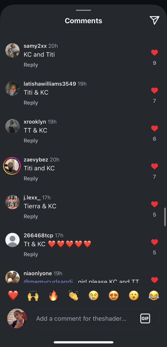 DisneeyDana's tweet photo. The nation’s ship!!! 🥹❤️
IG is holding it down for Tierra and KC as the most compatible couple! Love to see how loved they are!! 🤭 https://t.co/xcyyCHVcHy