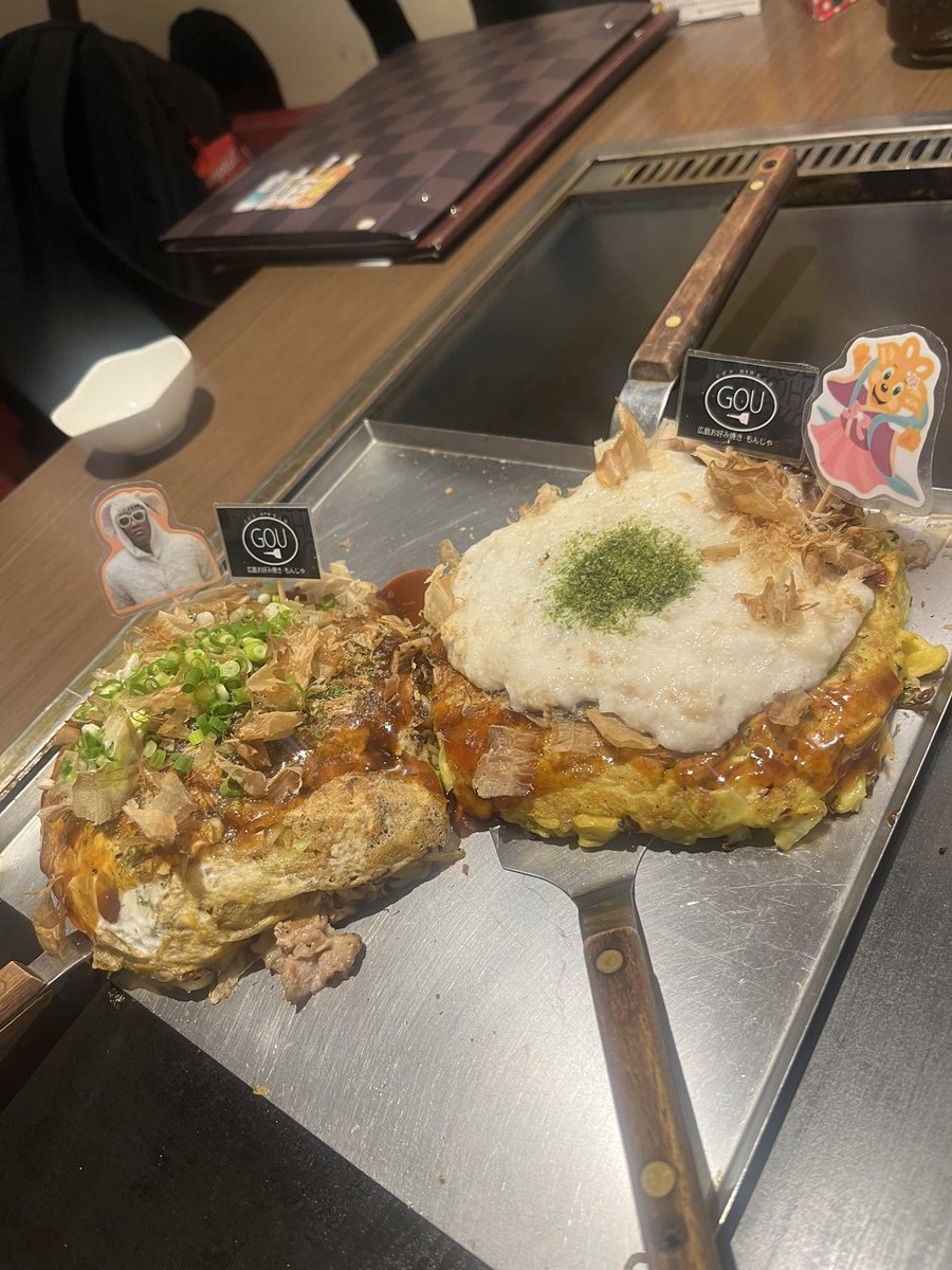 maaaasp222's tweet photo. 一昨日はようやく行けたジェラママさんのお好み焼き屋さん👏👏美味しかった〜〜ママさんもお話できて楽しかったです！！！また行きたい🤭 https://t.co/DhD4HmXC1S