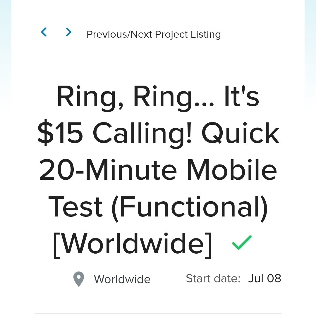 OlatunjiAyokan2's tweet photo. 🚨 Still available!

uTest is paying $15 for a 20-minute smartphone test.

🌍 Worldwide 
💰 $15 
⏱️ About 20 minutes

Eligible devices include: 
📱 Infinix 
📱 Samsung 
📱 Xiaomi 
📱 iPhone and other supported smartphones.

⚠️ You'll need to prove you own the device by submitting a screenshot during the application process.

If selected, you'll: 
✅ Download the test app 
✅ Make a short phone or WhatsApp call 
✅ Complete the task and submit your results