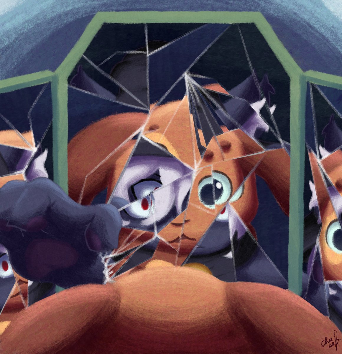 CheeseBerrycak3's tweet photo. I did this for a event by Cutie Clanket, I wasn't going to do but I saw a mirror and said "why not? let's give it a crack" 
#furry #furryartwork #drawing https://t.co/eVXvGiK02B
