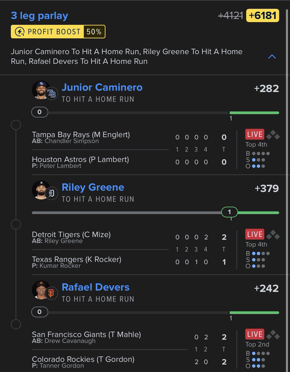 BackdoorDrip's tweet photo. @MLBHR Junior and devers I kno yall got me https://t.co/LmRjCyK55K