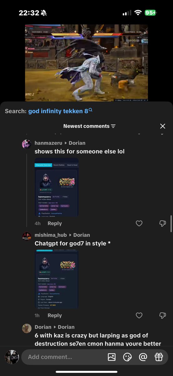 Electricewgf's tweet photo. @Kazuya_hanma Bro is putting GOD7 png over the GOD6 png in ewgf website like nobody can look at the website themselves🤦🏻‍♂️😂 holy larp https://t.co/8vPlphMB2L