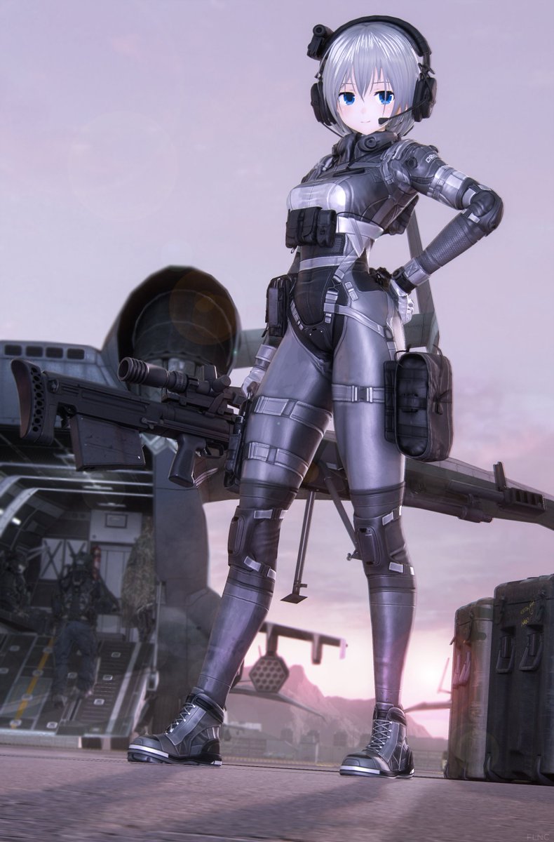FlancSteam's tweet photo. Flanc's new combat gear!

(Lore name) Obsidian LV4 Protective Suit https://t.co/qULacMifDL