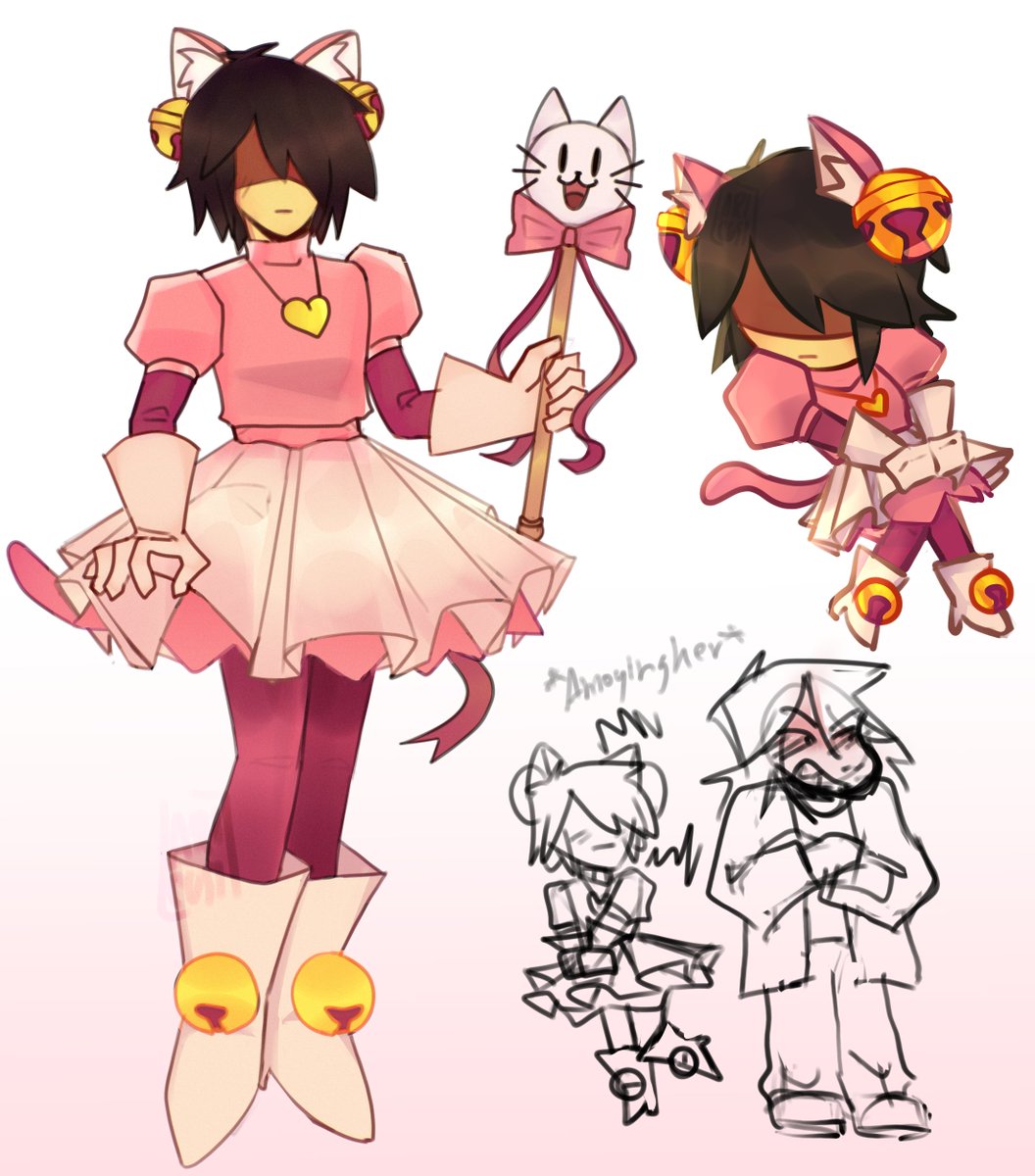 Ariicusi's tweet photo. Cutie Mew Mew Magic kris! #krusie #deltarune https://t.co/LvVWfZV8PD