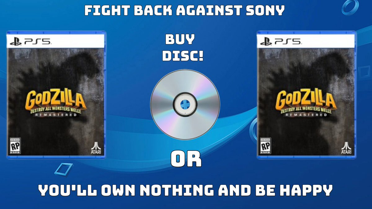 GodzillaGuyZ's tweet photo. Keep fighting back against @PlayStation https://t.co/hA4bIiHQQk